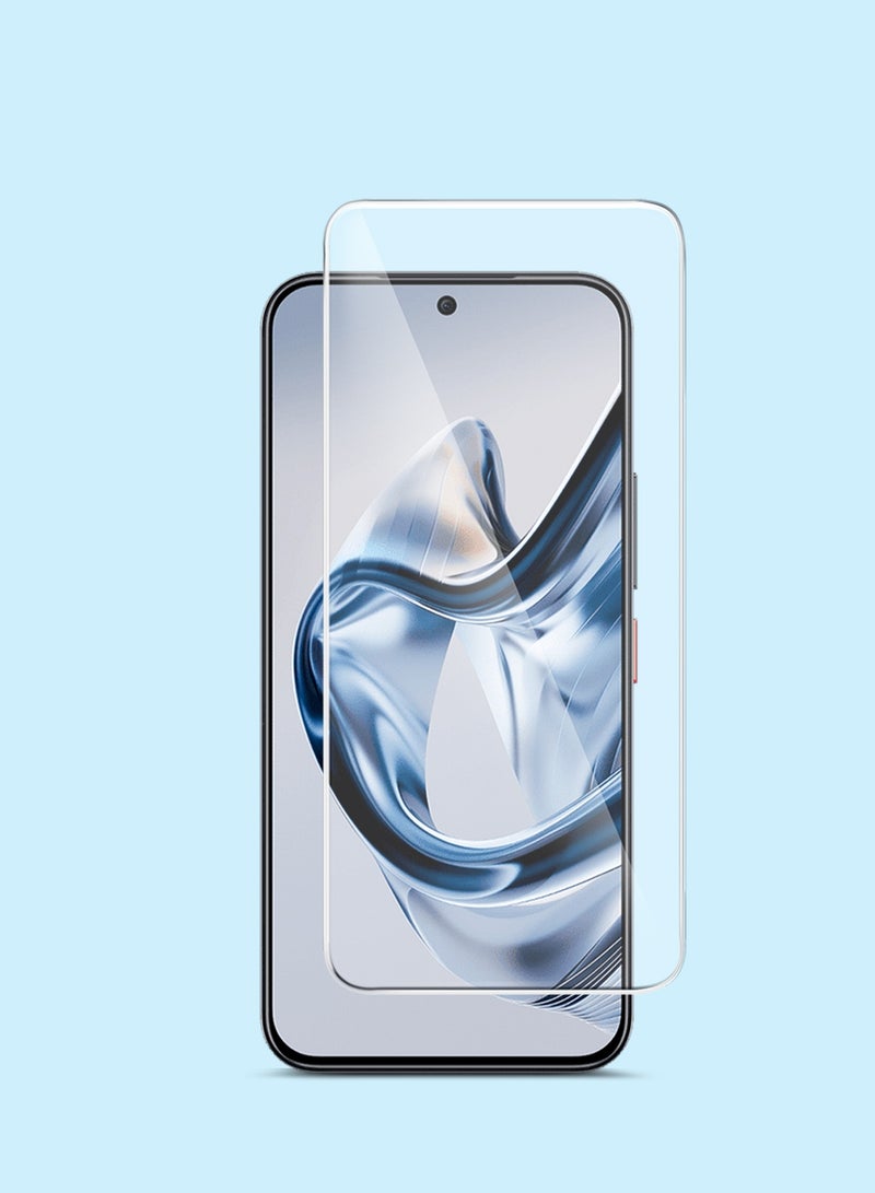 جيماكس واقي شاشة زجاجي مقوّى 9H 2.5D بسلسلة نوبيا إير 5G 2025 GMAX من ZTE بحواف منحنية - شفاف - Image 1